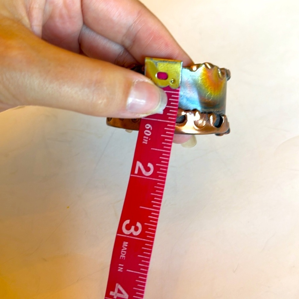 Handcrafted Copper Cuff Bracelet - image 4